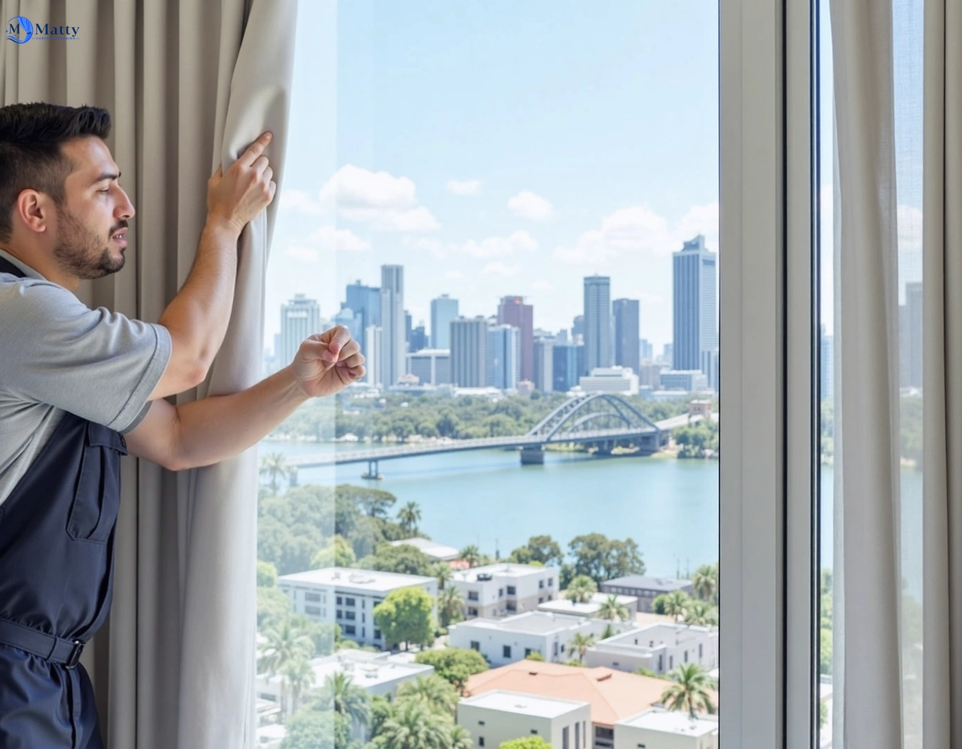 Professional curtain steam cleaning service eynesbury-vic QLD by Matty Curtain Cleaning